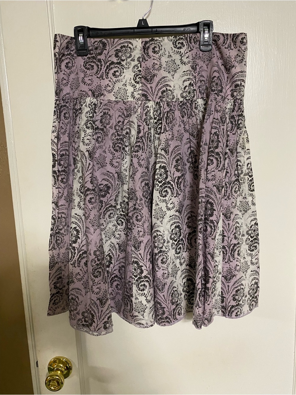 Calvin Klein Jeans Lavender and Black/Gray Skirt, size 10